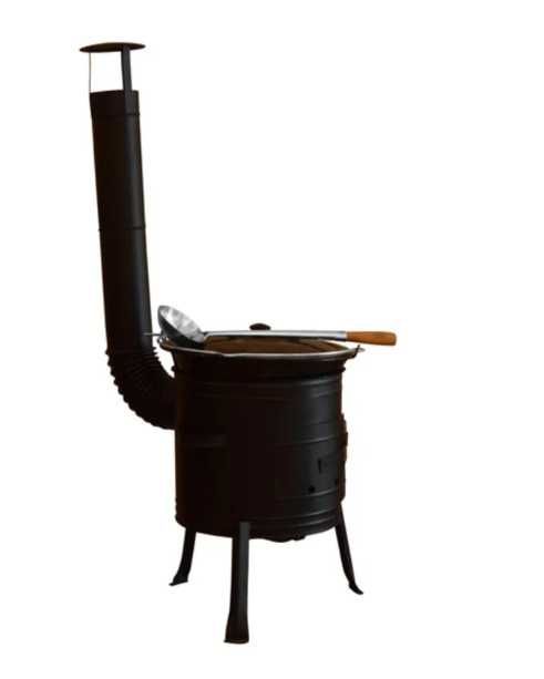 Soba Lemne Gatit Afara Otel Set + Ceaun + Polonic LIVRAT GRATUIT