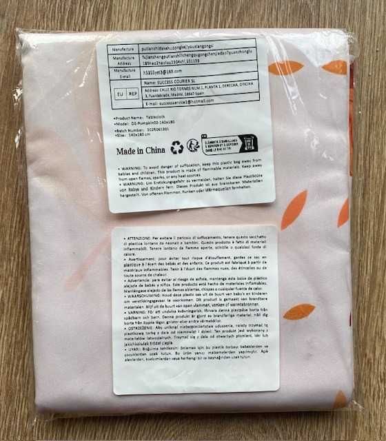 Fata de masa toamna 140x180cm - waterproof, pumpkin print, noua