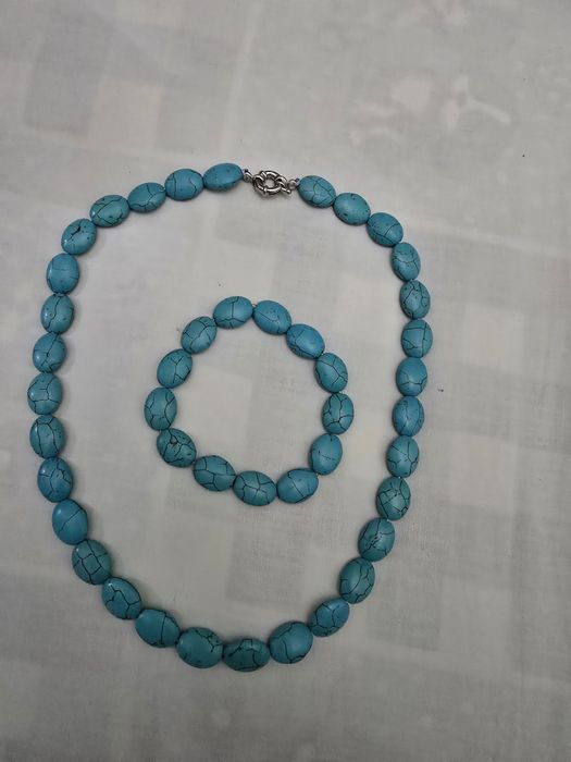 Колье и браслет,из бирюзы