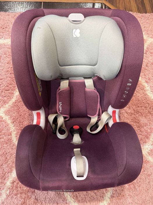 Столче за кола KikkaBoo - 4in1, с IsoFix, 0-36 kg, розово