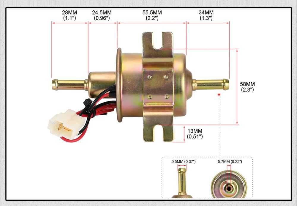 HEP02A Външна горивоподкачваща горивна подкачваща помпа 12V 24V