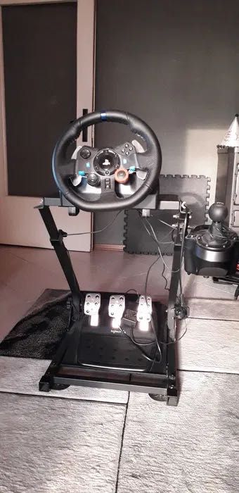 Стойка за волан, педали и скоростен лост за Logitech и Thrustmaster