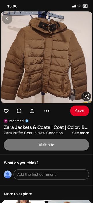 Geaca zara de puf