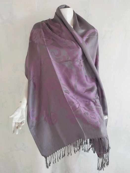 Индийски шалове PASHMINA, Дълги широки шалове с ресни