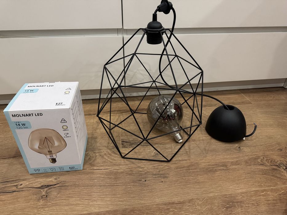 Висяща лампа BRUNSTA/HAVSDJUP + 2 крушки Molnart Led