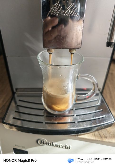 Кафеавтомат Melitta® Solo & Milk , 1400 W, 15 bar, система за разпенване на мляко, Сребрист