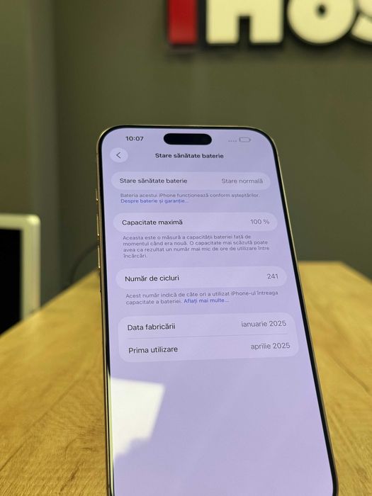 iPhone 16 Pro Max Desert Titanium 256GB, 100% Baterie #8037