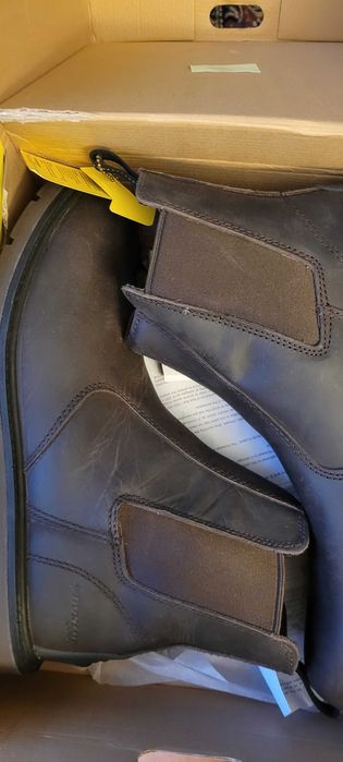 Cizme piele groasa de iarna, barbatesti , marca Dunlop