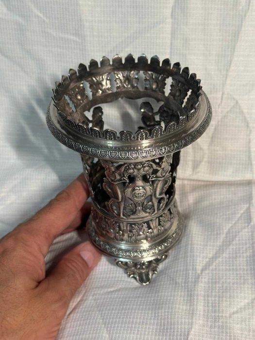 SUPORT PAHAR ARGINT 800 - Vaza Decorativa - Sec XIX - Empire - 270g. !