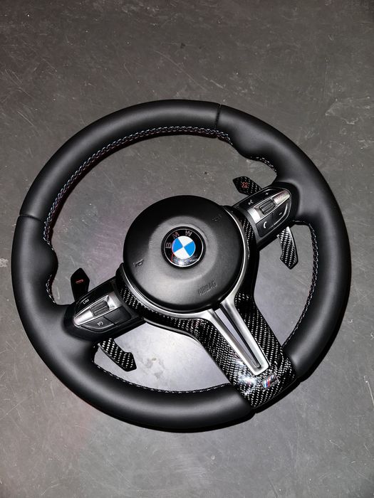 Volan BMW M Piele Carbon OEM ! Seria 1 2 3 4 5 6 - X1 X2 X3 X4 X5 X6