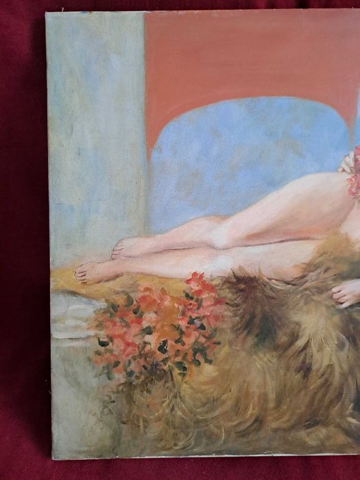 tablou pictura pe panza semnat 50/70 cm