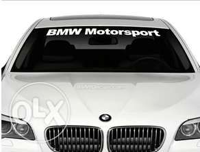 Код 37. Бмв Моторспорт стикер за преден или заден прозорец