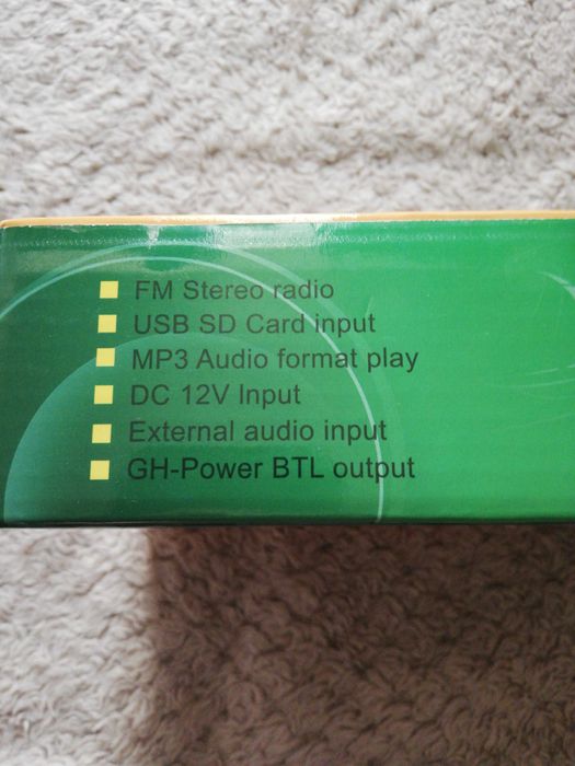 Amplificator Stereo Auto Usb Fm Radio Mp3 Audio 12V 2x50W NOU