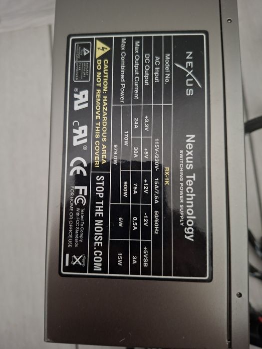 Sursă pc 1000W silențioasa