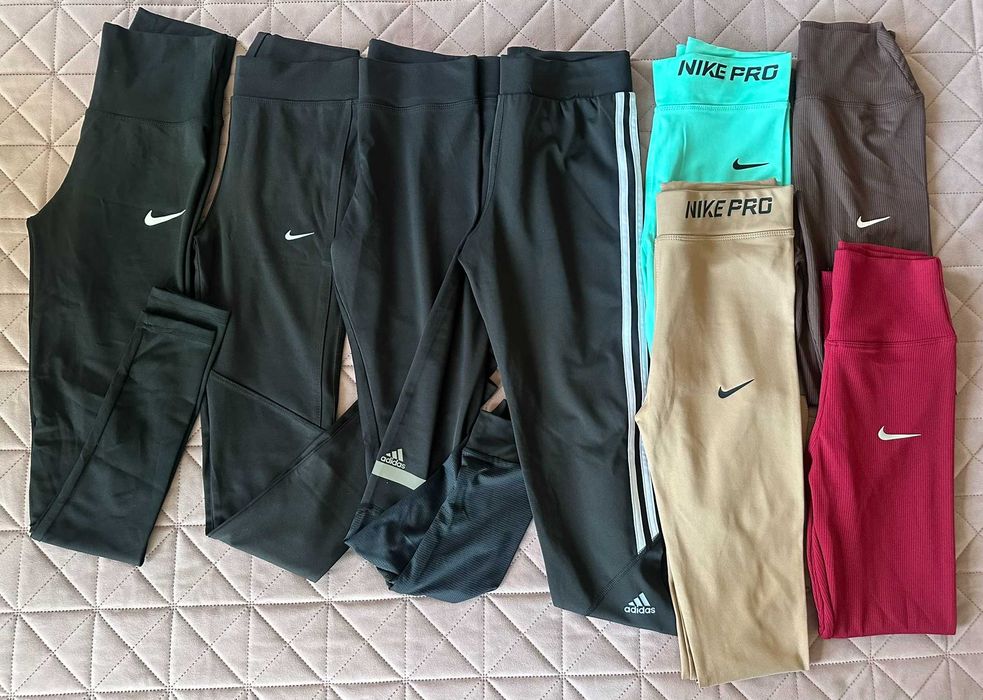 НАМАЛЕНИ дамски клинове Nike Adidas черен - размери от XS до L