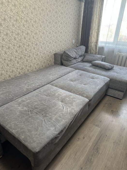 Угловой диван, велюр