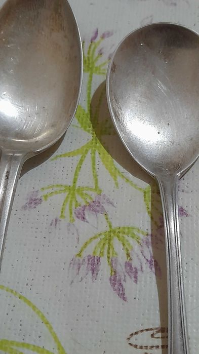 2 lingurite din  argint