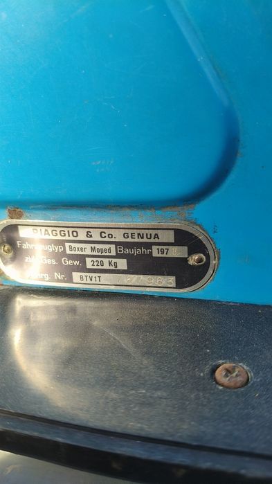 Piaggio boxer 2  An 1978