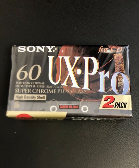 Vând 2 casete audio Sony UX-Pro 60 minute complet noi, sigilate