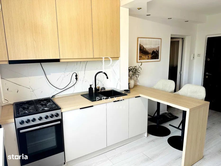 Apartament 2 camere, 43 mp, balcon, mobilat complet, zona Pacul Primav