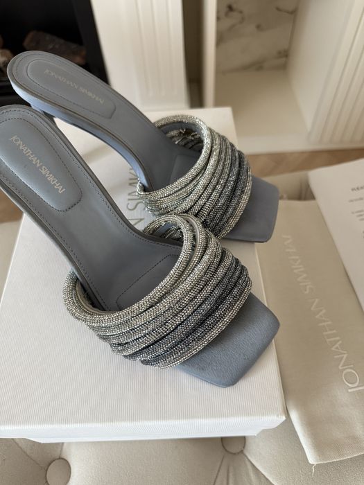 SIMKHAI sandale - Lena crystal-embellished mules, sandale