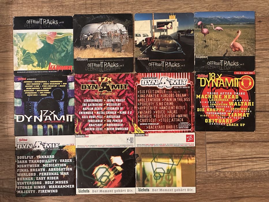 Винтидж дискове с метъл компилации, 11 броя.