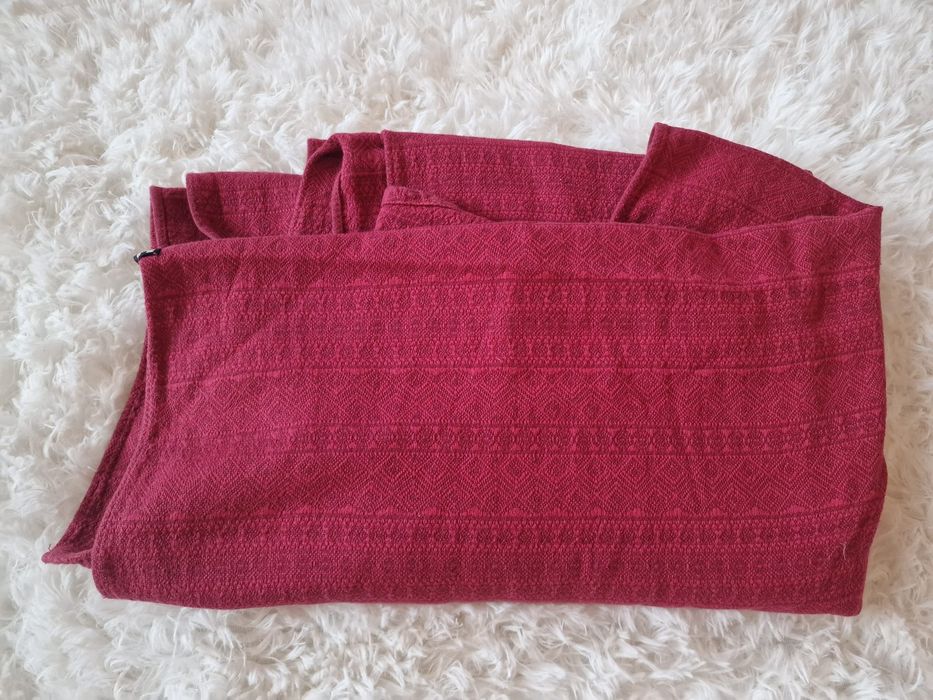 Wrap țesut de la Didymos, roșu burgund superb