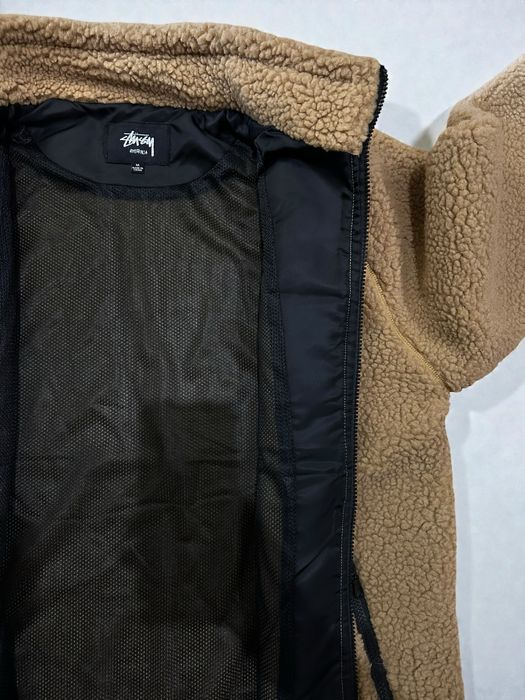 Stussy sherpa fleece jacket шерпа яке