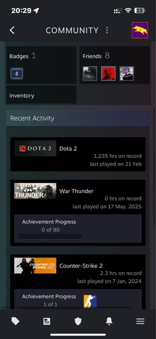 Продам аккаунт доты