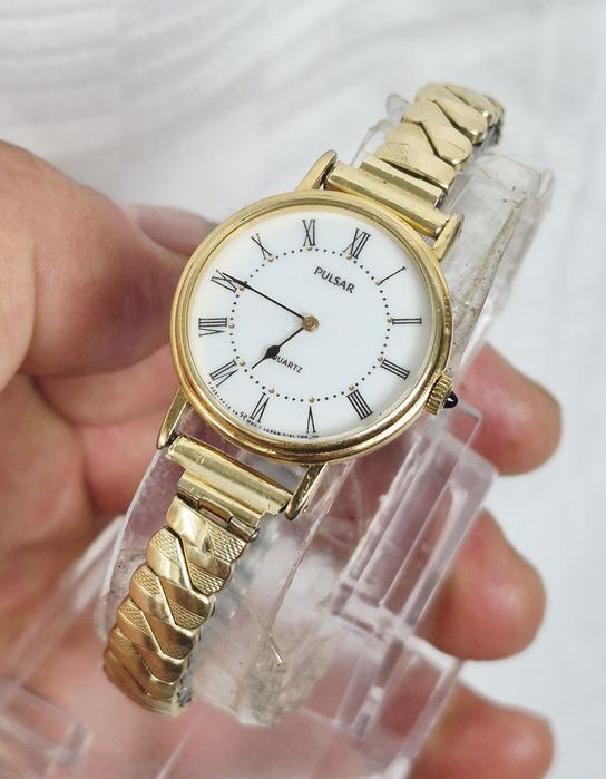 Ceas de damă Pulsar cu quartz, din otel inoxidabil, model V232 0720