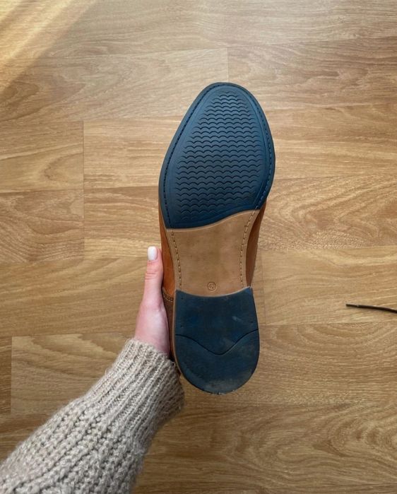 Pantofi din piele maro pentru bărbați, mărimea 43