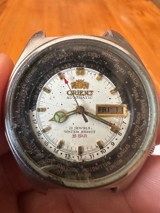 ORIENT World Time Automatic. 70-те години на миналия век.