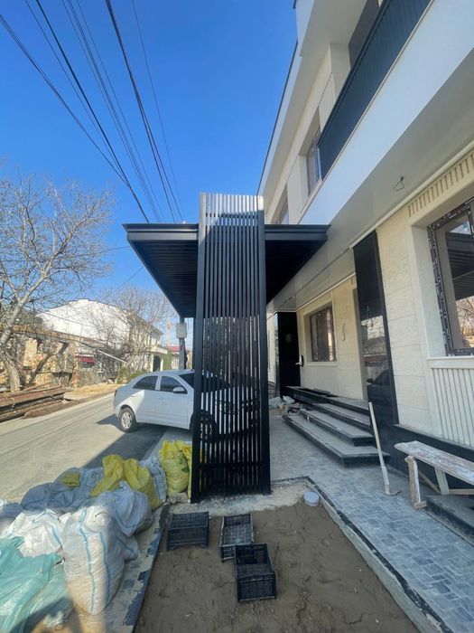 Навес в стиле хай тек