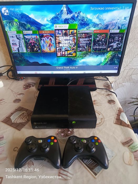 Xbox 360 E 250gb freeboot прошить +55игры+3 месяц гарантия