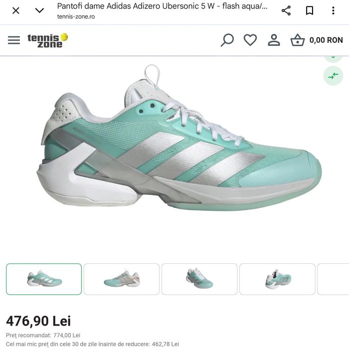 Adidas Ubersonic 5 Clay Tenis Padel NOI | 36 2/3, 37 1/3, 38, 40 2/3, 41 1/3, 42, 43 1/3