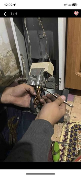 Ремонт котел 24/7 услуга газовищика  замена шлан газовый плиты кран