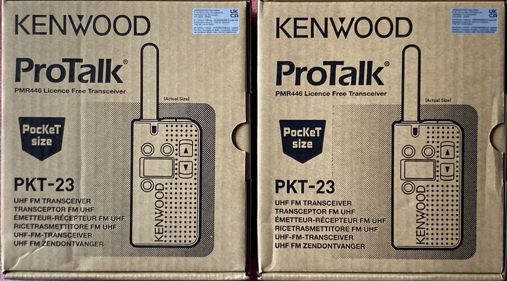Set 2 buc Statii Walkie Talkie Kenwood PKT 23