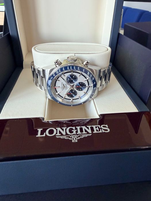Full Set - Longines Conquest Chronograph 42mm Stainless Steel