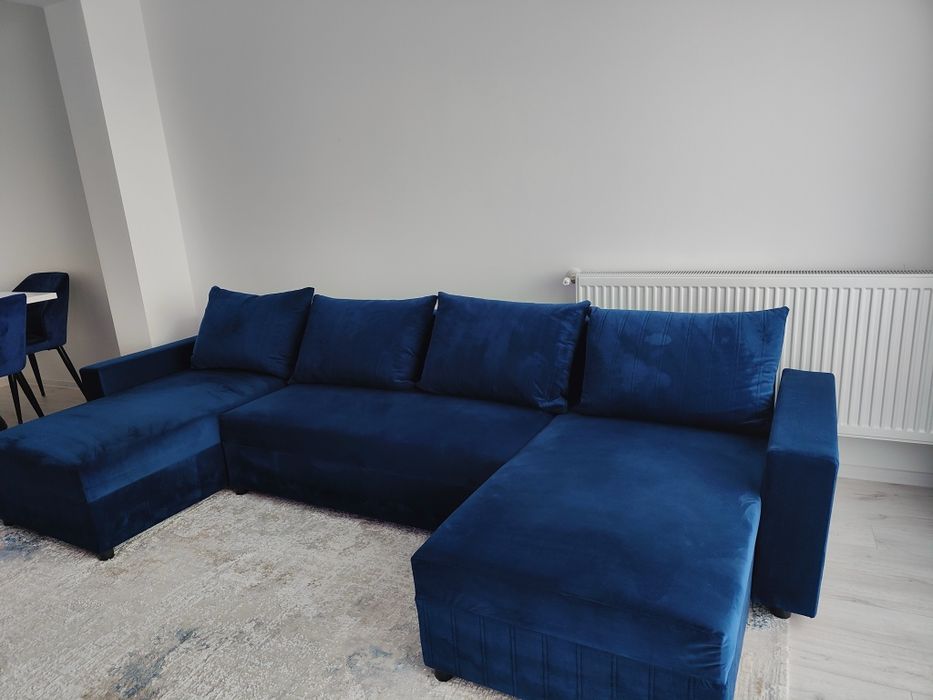 Canapea extensibilă cu ladă de depozitare
