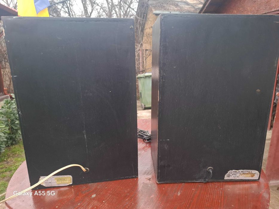 Vând două boxe carcasă lemn