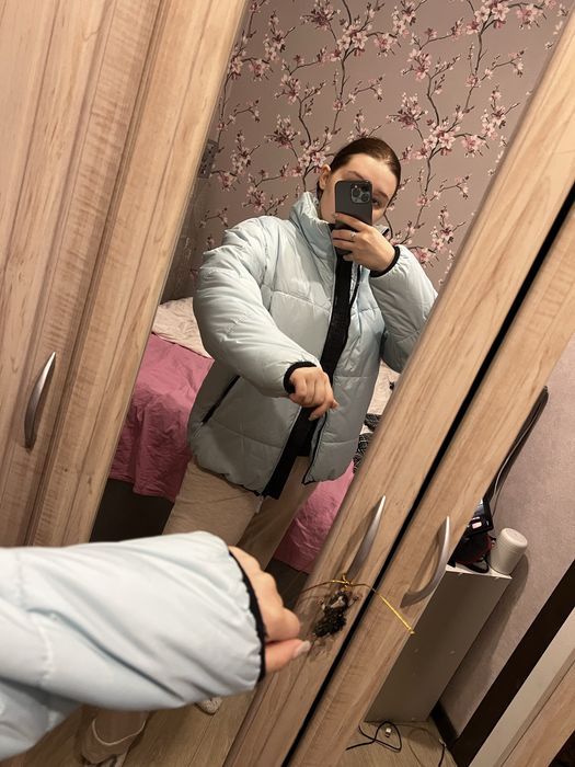 Курта голубая демисезон