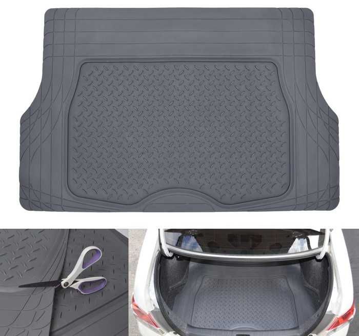 Гумена стелка за багажник универсална сива