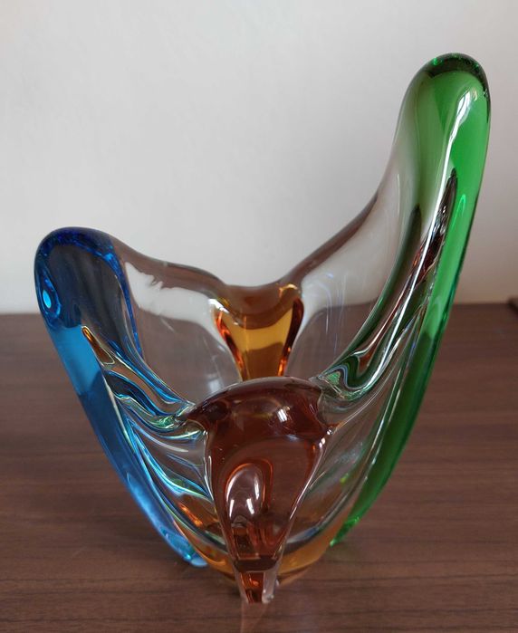 Конфетница Вазочка Чешская. Стекло. Для интерьера