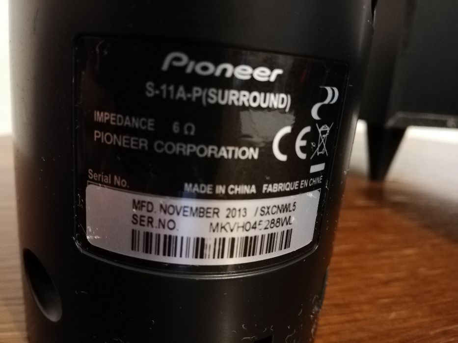 Sistem Boxe PIONEER S-11A-P/S-22W-P (Subwoofer + 5 sateliti) - 6 Ohm