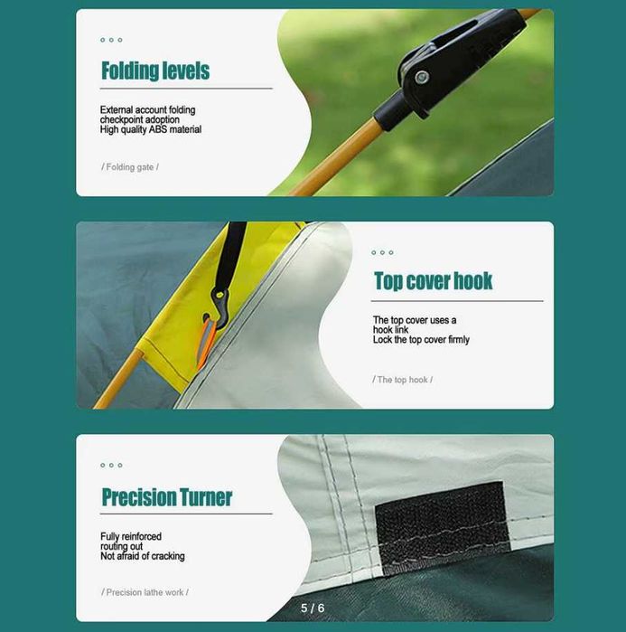 Палатка-210X150X125 см 3-местная палатка для кемпинга Доставка бесплат