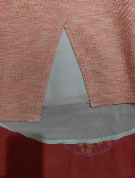 Pulover casual cu fir auriu
