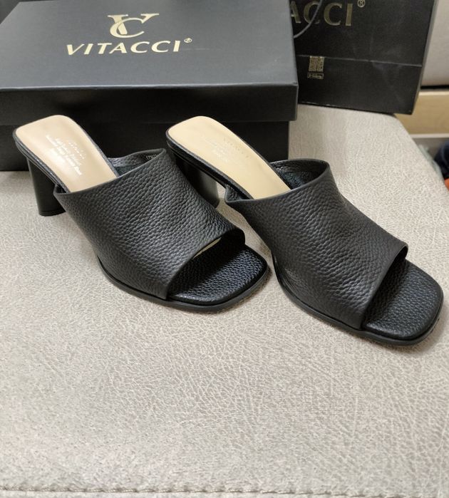 Сабо 36 размер зернистая кожа