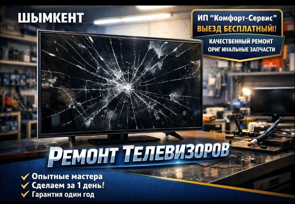 Ремонт Телевизоров любых моделей, любой сложности