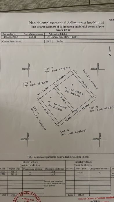 Teren intravilan Buftea