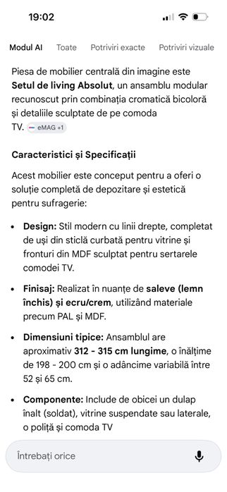 Set mobilier living Absolut